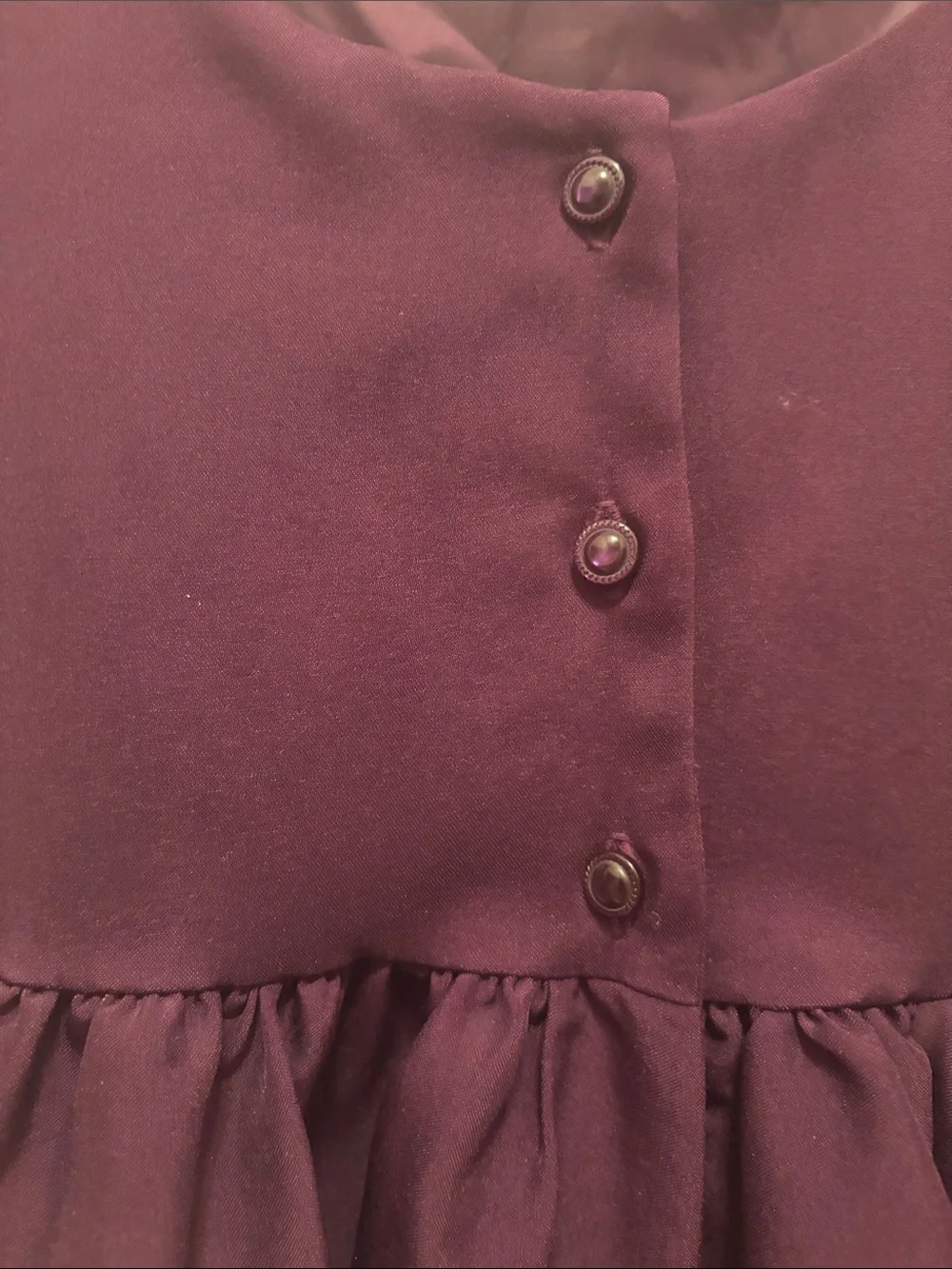 Zara Girls' Sleeveless Bow-Shoulder Dress in Plum